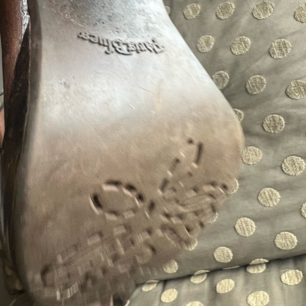 Two Texture Brown Leather Boots - image 5